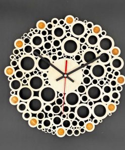 Wanduhr, Holzuhr, Kreativ ,Mechaniesche Uhrwerk