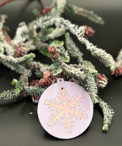 Schneeflocke,Holz, Weihnachten, Christbaumanhänger