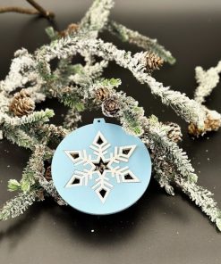 Schneeflocke,Christbaumanhänger,Holz, Weihnachten