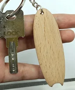 Schlüsselanhänger Holz Sportmotiv