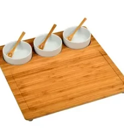 Rustikales Frühstückstablett mit Gravur