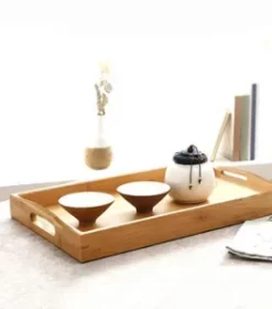 Tablett mit Logo aus Massivholz