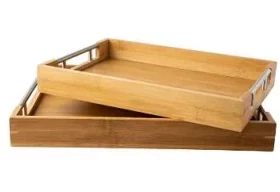 Dekotablett aus Holz mit individueller Gravur