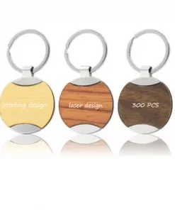 Kleeblatt Holz-Schlüsselanhänger