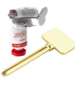 Zahnpastapresse aus Edelstahl mit Hebelfunktion