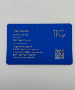 QR-Einladungskarte aus Aluminium