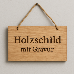 Holzschilder mit Gravur – Individuelle Schilder für Haus, Garten, Events & Gewerbe