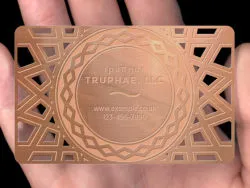 Eventkarte aus Aluminium mit Wunschdesign