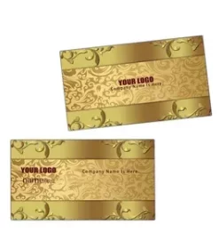 Schwarze Mitgliedskarte aus Edelstahl mit Text