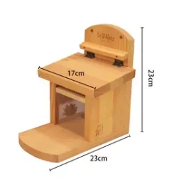 Vogelhaus mit eingraviertem Segensspruch oder Bibelvers für christliche Feste