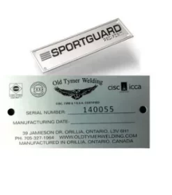 Gutschein aus Metall mit Wunschtext