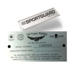 Gutschein aus Metall mit Wunschtext