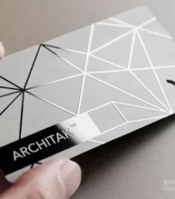 Kunstvolle Laserkarte aus Edelstahl