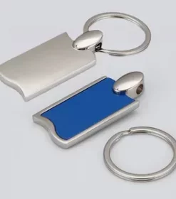 Edler Schlüsselanhänger aus gebürstetem Metall