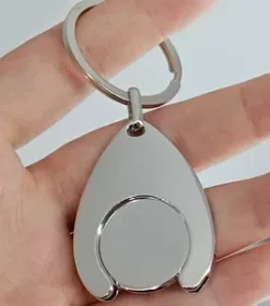 Schlüsselbund mit herausnehmbarem Einkaufsjeton