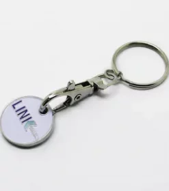 Schlüsselanhänger mit Chiphalterung aus Metall