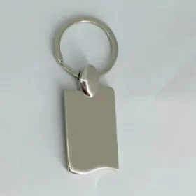 Ovaler Schlüsselanhänger Metall blanko