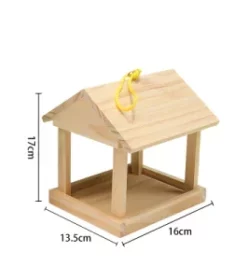 Stilvolles Vogelhaus aus Lärche oder Eiche mit edler Gravur für den gehobenen Anspruch