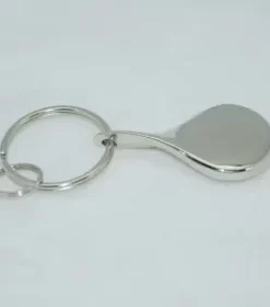 Schlüsselanhänger Metall mit großer Fläche