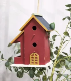 Hochwertiges Vogelhaus mit Wunschmotiv graviert für Jubiläen und besondere Ehrungen