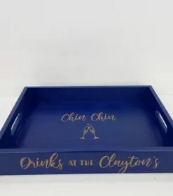 Saisonales Dekotablett mit Gravur