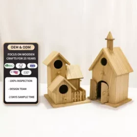 Individuelles Hochzeitsvogelhaus mit Gravur von Namen und Datum für bleibende Erinnerung