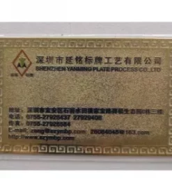 Exklusiver Gutschein aus schwarzem Aluminium