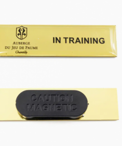 Namensschild mit austauschbaren Elementen ideal für Teams mit wechselndem Personal oder Funktionen