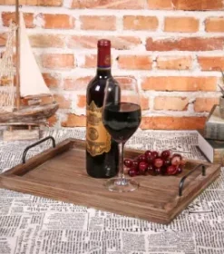 Servierteller aus Holz graviert