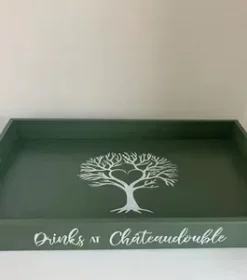 Holztablett für Weihnachten personalisiert