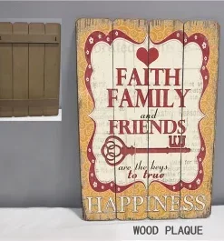 Familiennamensschild aus Holz