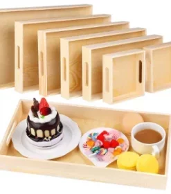 Graviertes Holztablett für Jubiläum