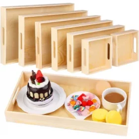 Graviertes Holztablett für Jubiläum