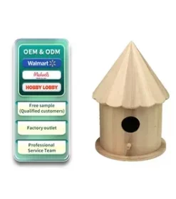 Exklusives Holzvogelhaus mit Wunschgravur für anspruchsvolle Gartendekoration