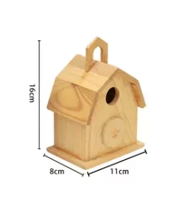 Design-Vogelhaus mit Logo oder Namensgravur für Firmengeschenke oder Werbeartikel