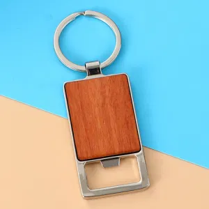 Schlüsselanhänger mit Clip aus Holz