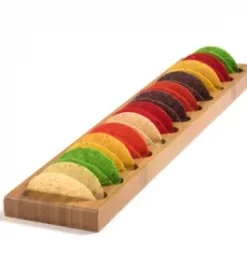 Graviertes Holztablett für Gartenpartys