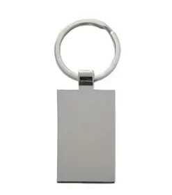 Unbedruckter Metall-Schlüsselanhänger
