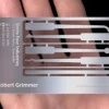 Tiefengravierte Karte mit persönlicher Note