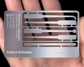 Tiefengravierte Karte mit persönlicher Note