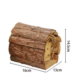 Mini-Vogelhaus mit Gravur als liebevolle Tischdeko oder Gastgeschenk bei Feierlichkeiten