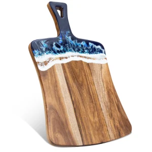 Epoxid-Schneidebrett, Bambus-Holz-Ozeanharz-Käsebrett