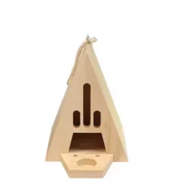 Designklassiker unter den Vogelhäusern mit individueller Gravur und klarer Formensprache