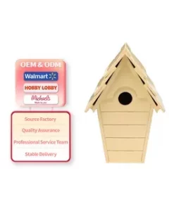 Vogelhaus mit Willkommensgruß graviert ideal für Ferienhäuser oder Gästeunterkünfte