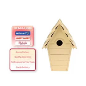 Vogelhaus mit Willkommensgruß graviert ideal für Ferienhäuser oder Gästeunterkünfte