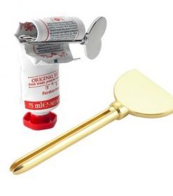 Zahnpastaspender mit praktischer Pressfunktion