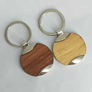 Schlüsselanhänger Holz mit Kork