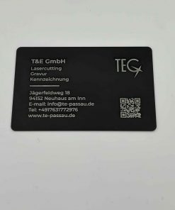 Hochwertige Visitenkarte aus Titan