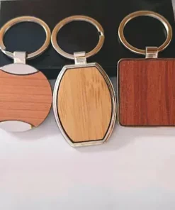 Schlüsselanhänger Holz modern