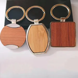 Schlüsselanhänger Holz modern